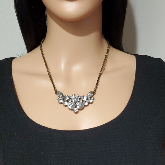J. Crew Clear Rhinestone Necklace - Picture 4 of 8